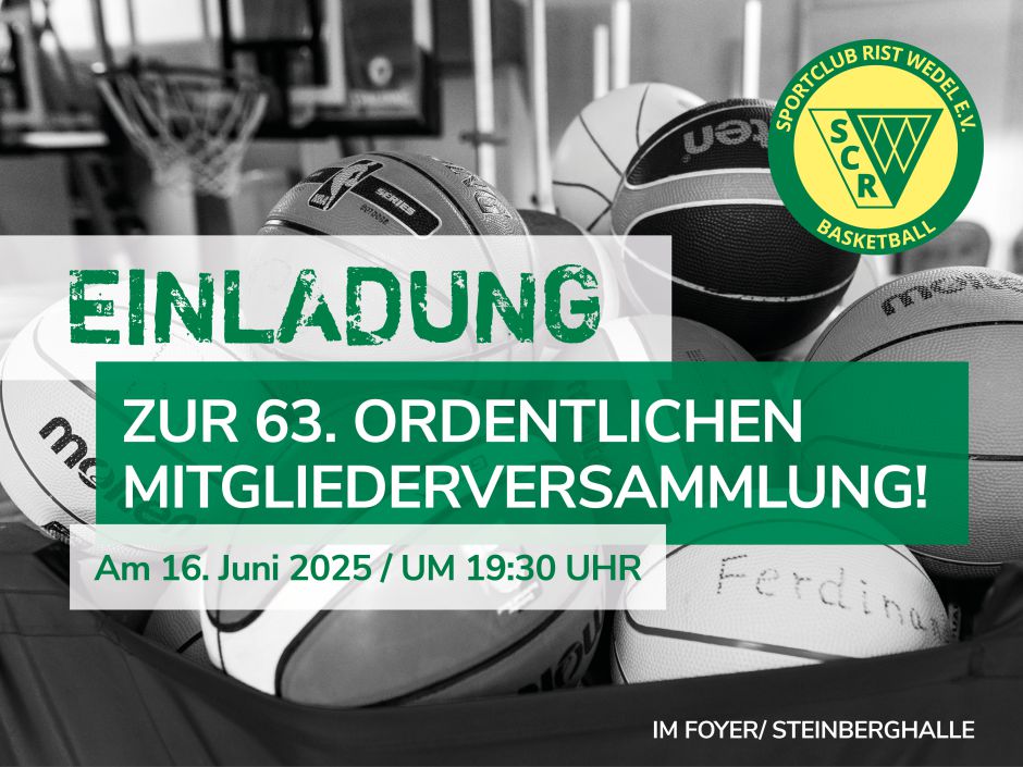 #Einladung zur 63. ordentlichen Mitgliederversammlung